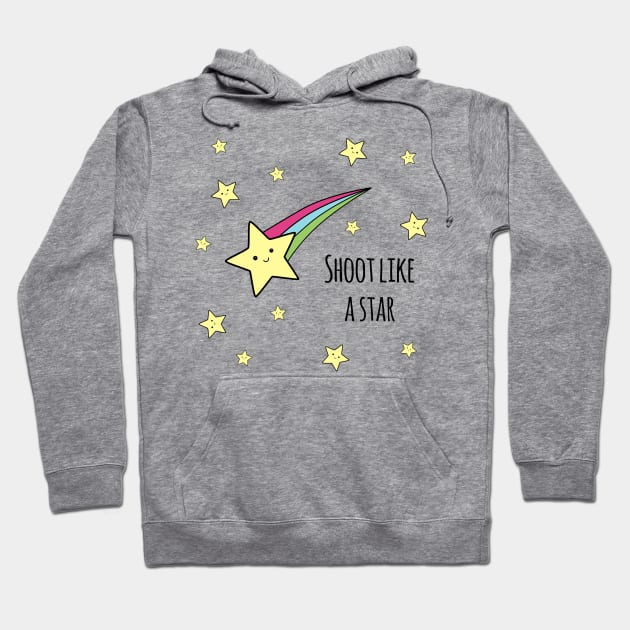 'Shoot Like A Star' Hoodie by bluevolcanoshop@gmail.com